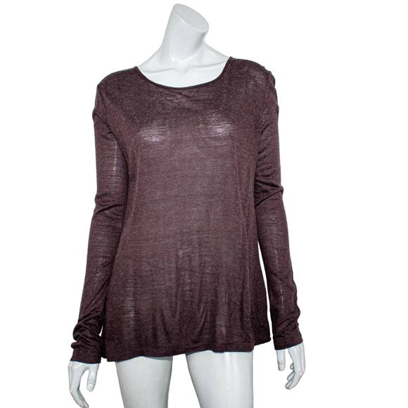 T Alexander Wang  open back Pullover Blouse Purple acrylic Wool Women's size S - Picture 1 of 6